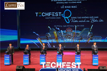 Rèm Lumitex cùng Team KCN tham dự Triển lãm TECHFEST Hải Phòng 2025