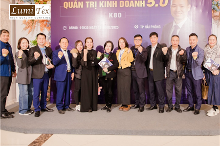 Rèm Lumitex Tham Dự Khóa Học Quản Trị Kinh Doanh 5.0 Cùng Tiến Sỹ Tô Nhật