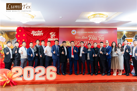 Rèm Lumitex tham dự Lễ tổng kết công tác Hội và phong trào Doanh nhân trẻ Hải Phòng năm 2025