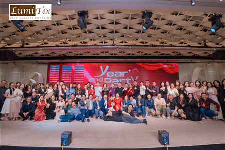 Rèm Lumitex tham dự sự kiện Tiệc Tất niên Lux Decor