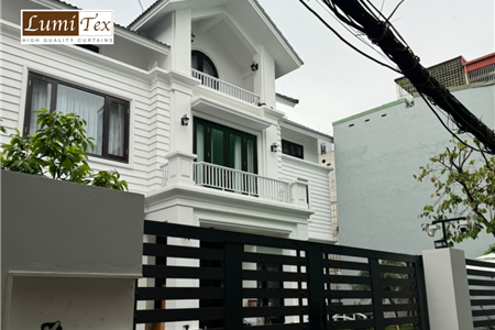 Thi công mành rèm cao cấp tại nhà phố Nguyễn Văn Linh Hải Phòng