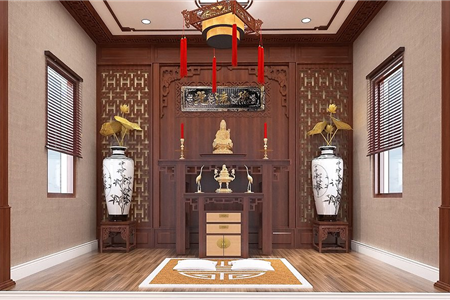 Tổng hợp các mẫu rèm cửa phòng thờ được ưa chuộng nhất hiện nay