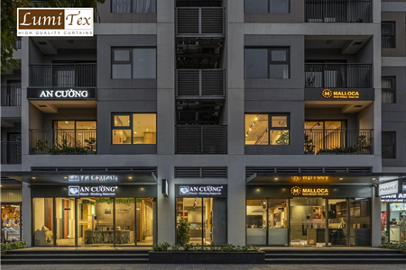 Thi công rèm cao cấp tại An Cường Show Gallery and Design Center Phường Long Bình
