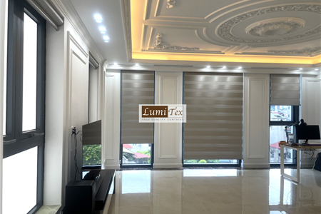 Hoàn thiện công trình lắp đặt rèm cửa hiện đại tại biệt thự chú Tuấn - Ba Đình, Hà Nội