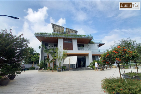 Công trình lắp đặt rèm cửa hiện đại cho biệt thự nghỉ dưỡng gia đình tại Thạch Thất - Hà Nội