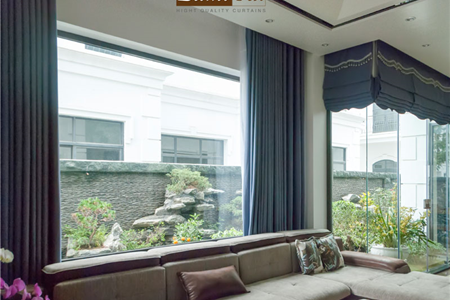 Lắp đặt rèm vải cao cấp cho biệt thự Vinhomes 3-10