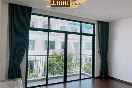 Hình ảnh thực tế Lumitex lắp đặt rèm cao cấp tại Căn HA 2.23 Vinhomes Marina - Hải Phòng
