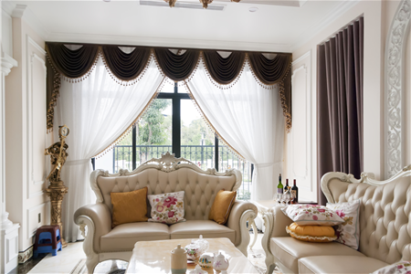 Lắp đặt rèm vải cao cấp cho biệt thự vinhomes 08 - 01