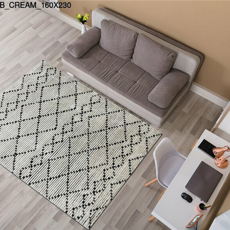 Thảm sợi ngắn Thổ Nhĩ Kỳ LE23F4902B_CREAM_160X230