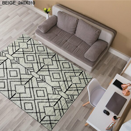 Thảm sợi ngắn Thổ Nhĩ Kỳ LE23F4904_BEIGE_240X310