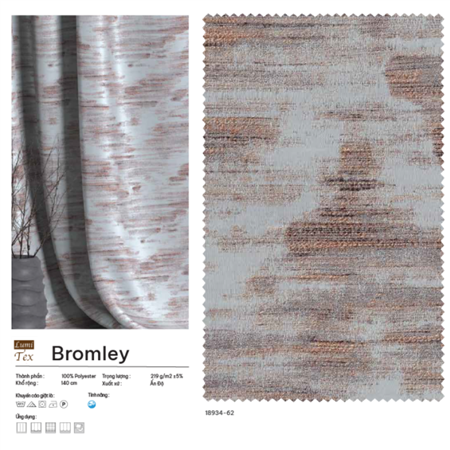 Rèm vải Ấn Độ mã BROMLEY