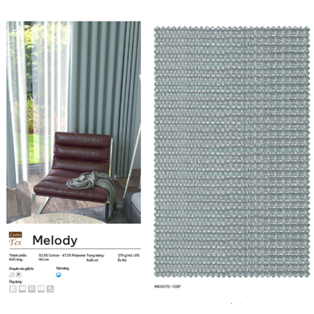 Rèm vải Ấn Độ mã MELODY