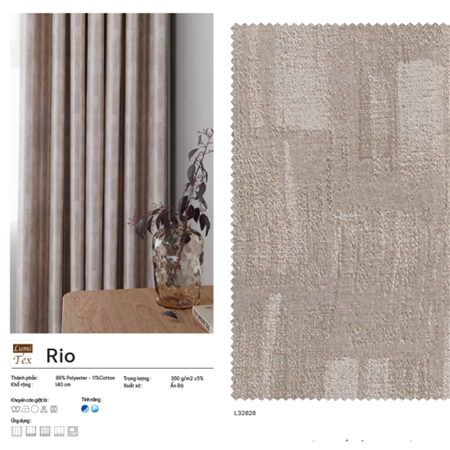 Rèm vải Ấn Độ mã RIO