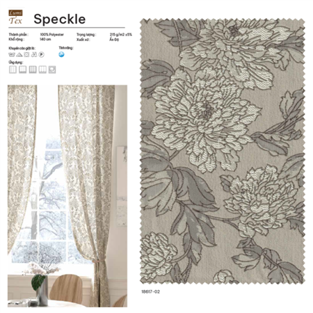 Rèm vải Ấn Độ mã SPECKLE