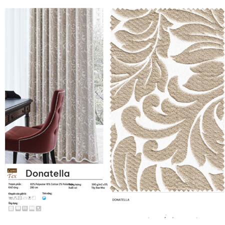 Rèm vải Tây Ban Nha mã DONATELLA