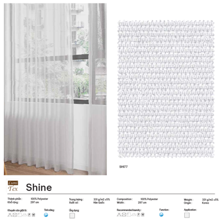 Rèm voan Hàn Quốc mã SHINE