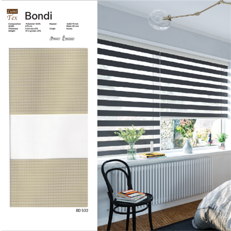 Rèm cuốn Combi mã BONDI