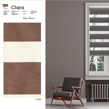 Rèm cuốn Combi mã CLARA