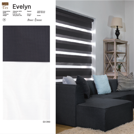 Rèm Roman Combi mã EVELYN